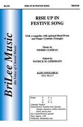 Rise up in Festive Song SAB choral sheet music cover